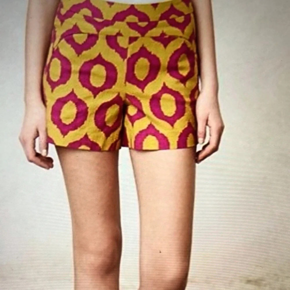 Cartonnier Anthropologie High-Waisted Geometric Shorts 2 - Picture 2 of 6